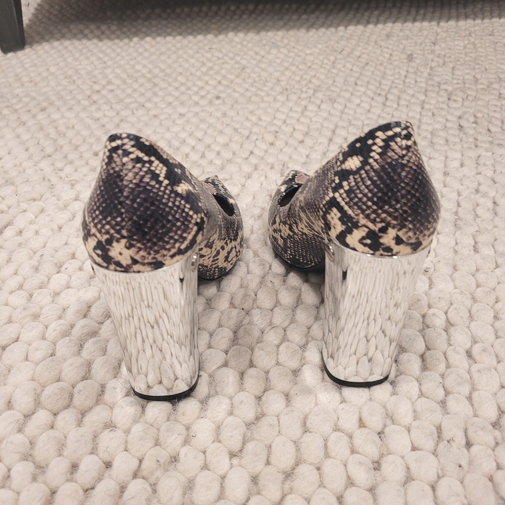 Neil Barrett Python Snakeskin Mirror Pumps - image 4